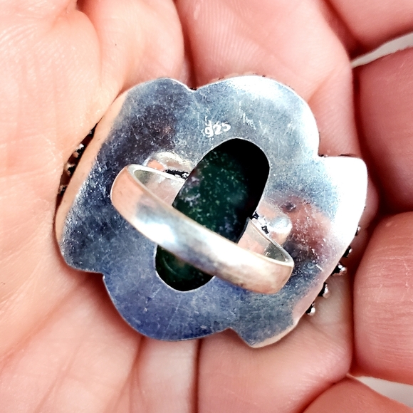 ***SALE*** New Bloodstone 925 Silver Ring. - Picture 9 of 11